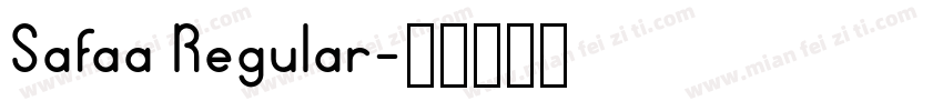 Safaa Regular字体转换